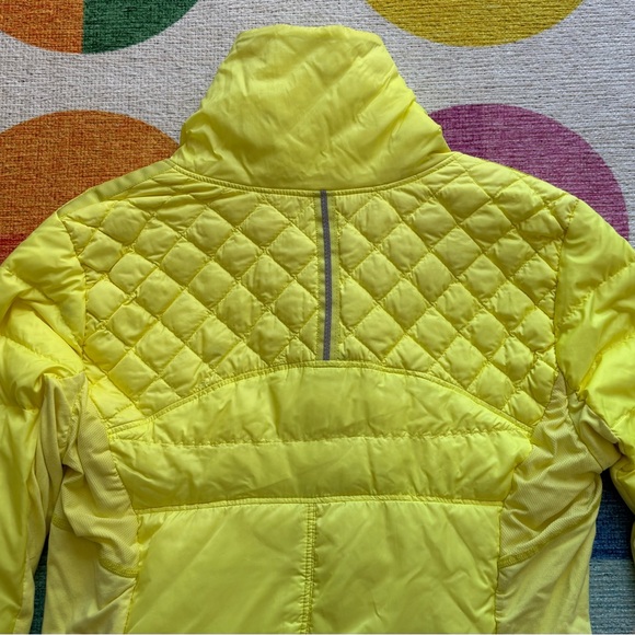 Lululemon Athletica Bright Yellow Puffer Jacket - Picture 5 of 8